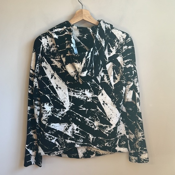 Helmut Lang Tera Print Sweatshirt Jacket SZ XS - Picture 6 of 10